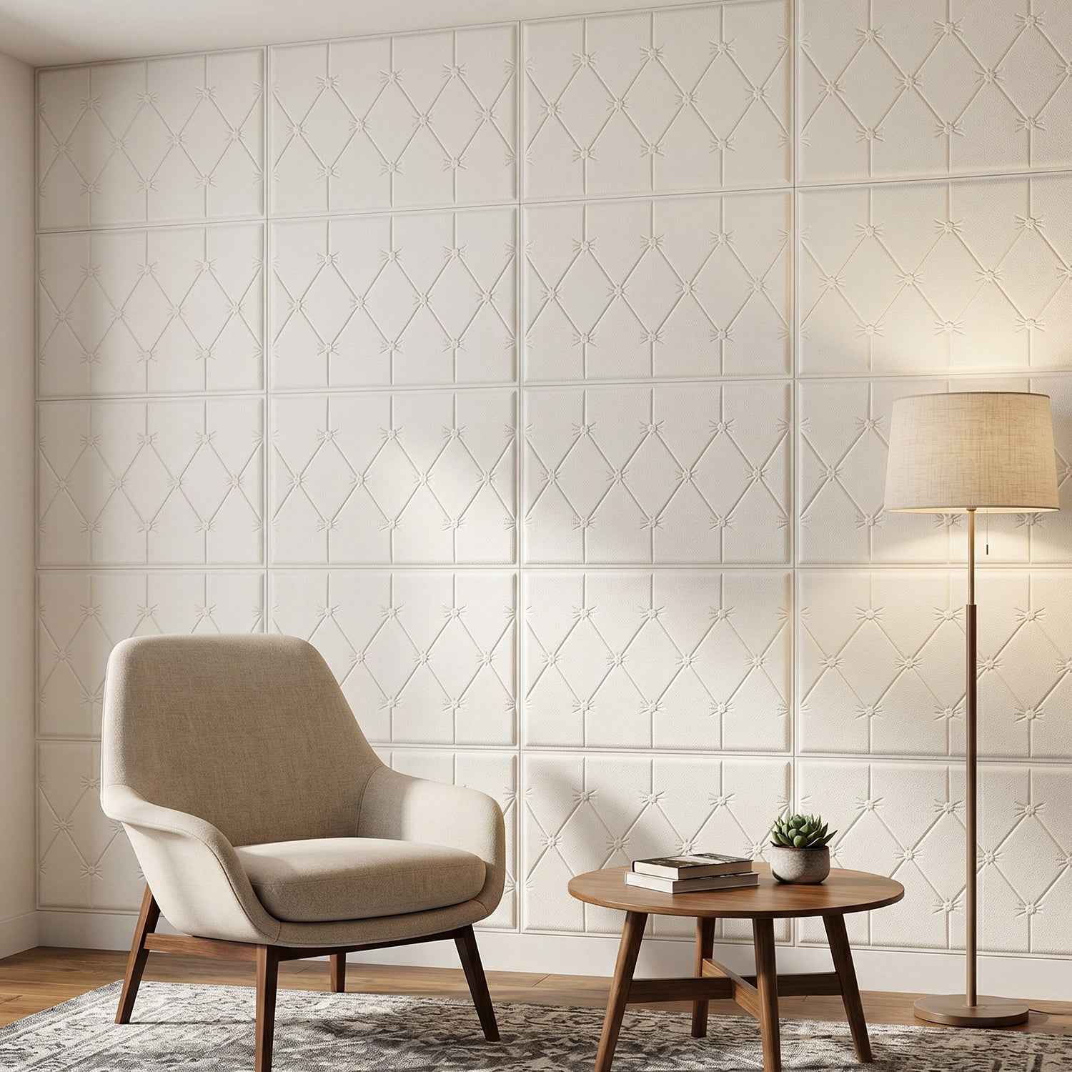 Self Adhesive 3D Foam Wall Panel Ð Easy Install & Stylish Texture
