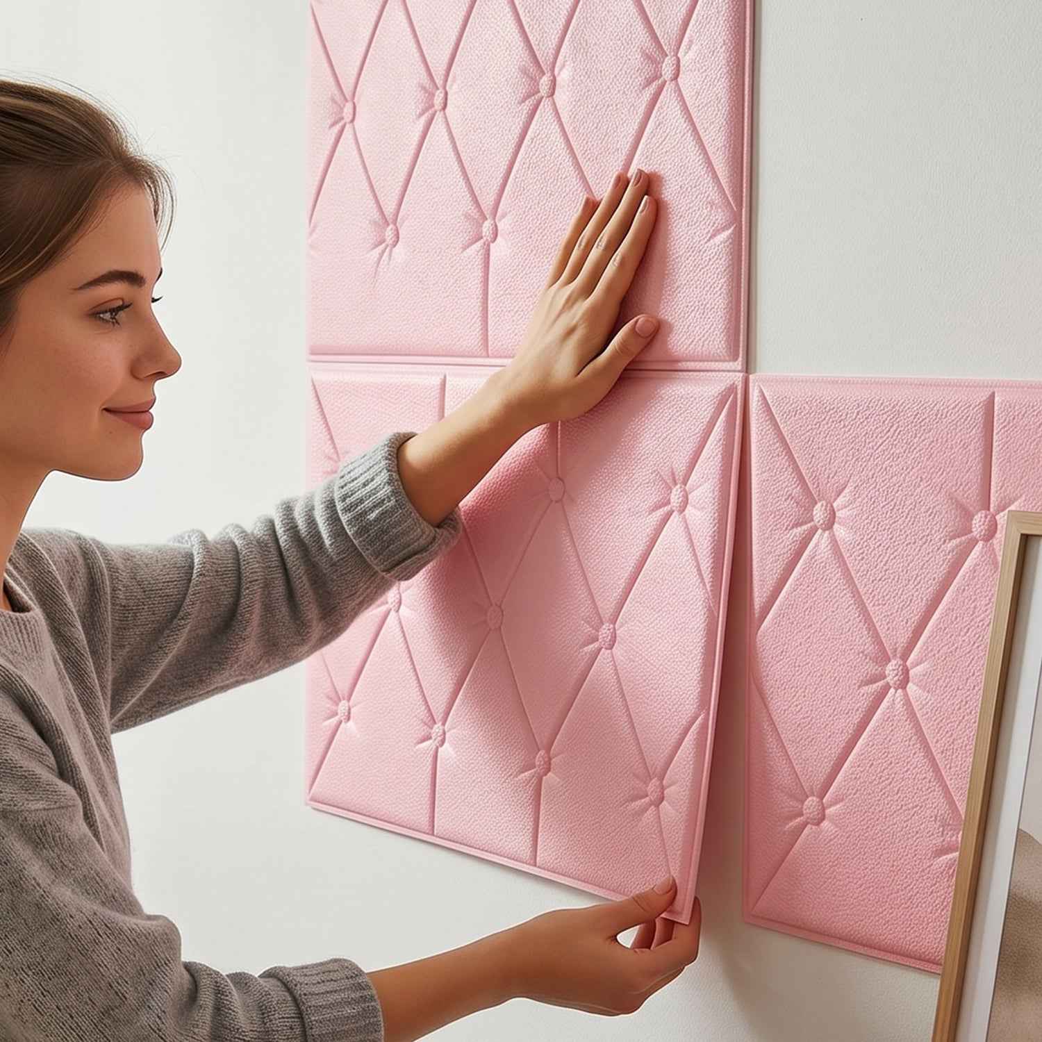 Self Adhesive 3D Foam Wall Panel Ð Easy DIY Home Decor