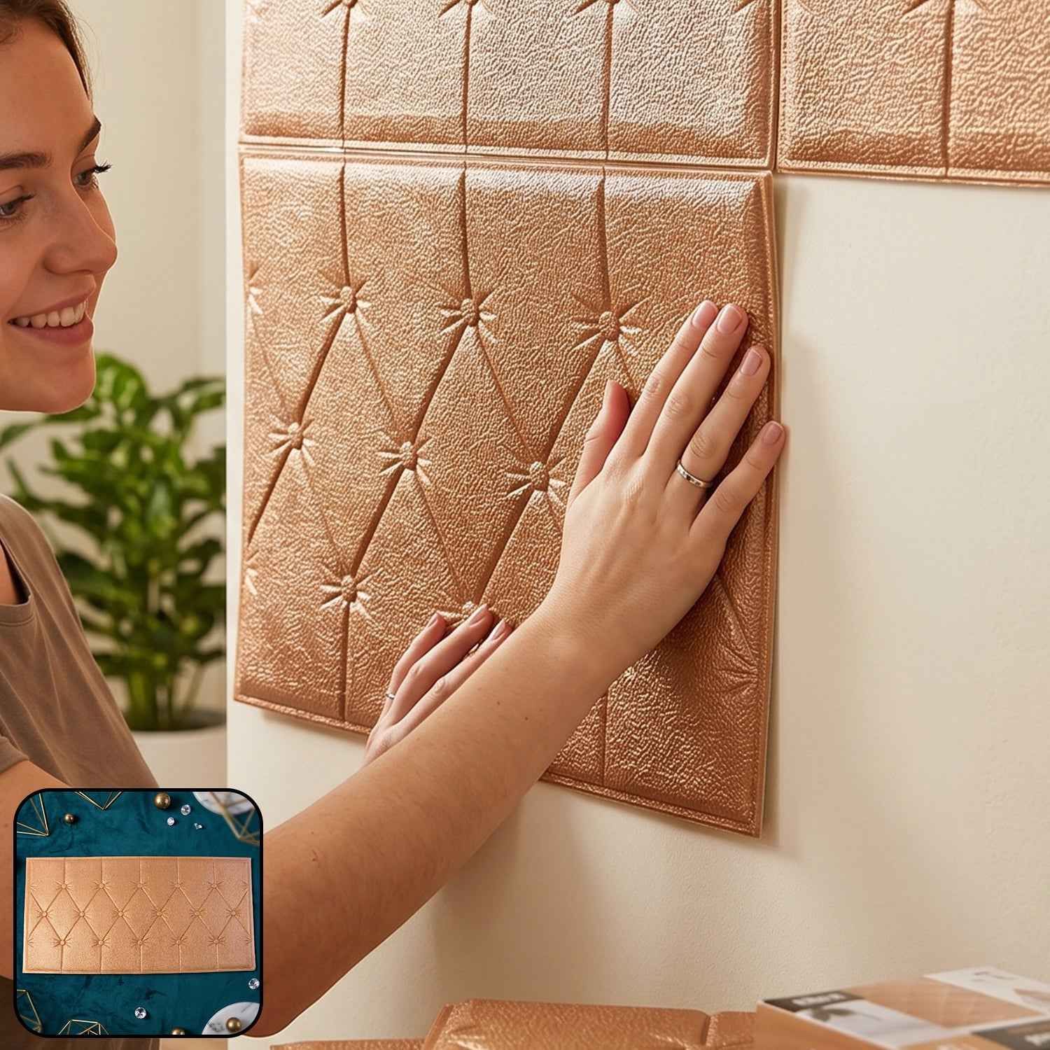 Self-Adhesive 3D Foam Wall Panel Ð Stylish & Impact-Resistant