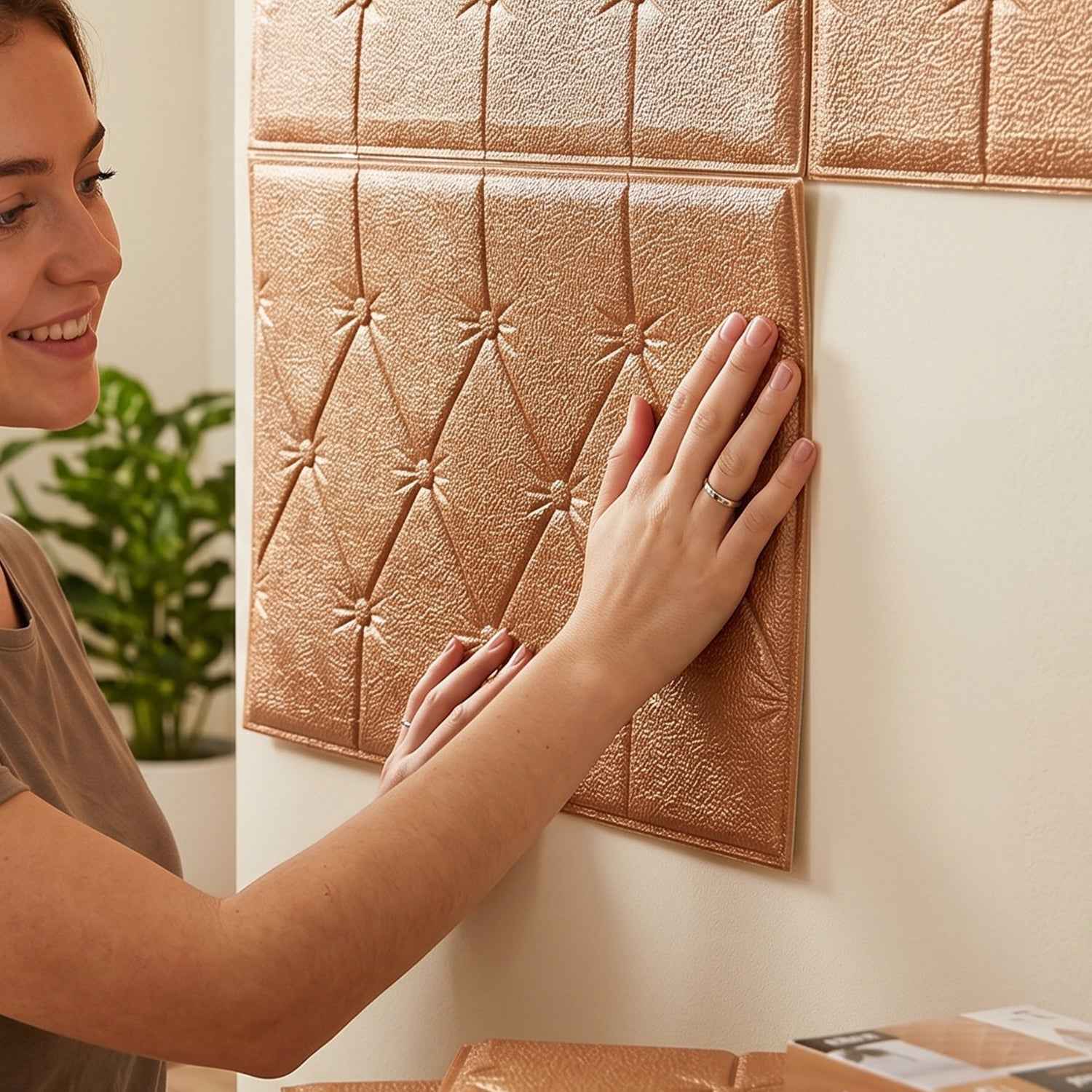Self-Adhesive 3D Foam Wall Panel Ð Stylish & Impact-Resistant