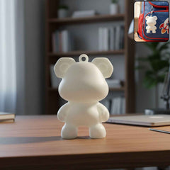 Bear Shape Mini Figure Keychain – Cute Decorative Accessory