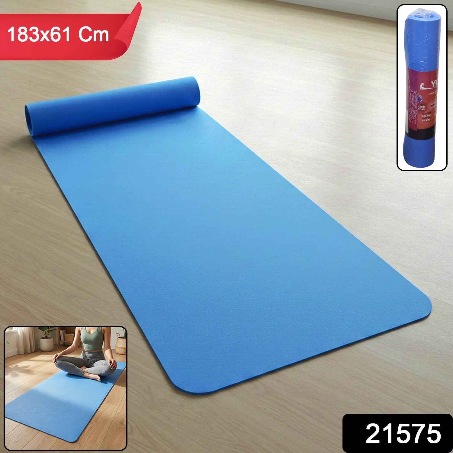 Non-Slip Yoga Mat – Thick, Durable, Portable Exercise Mat