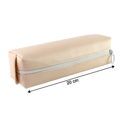 PU leather pens pouch holding multiple pens and highlighters for easy access.